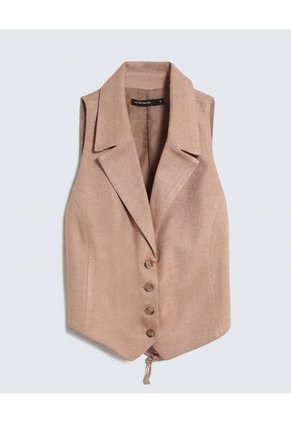 Chaleco Para Mujer Color Camel Marca Seven Seven #28250121