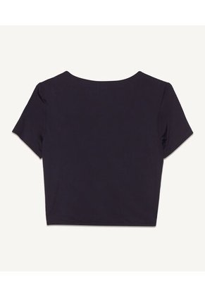 Crop Top Para Mujer Manga Corta Color Negro Marca Seven Seven #28095648