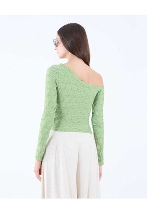 Camiseta Para Mujer Manga Larga Color Verde  Marca Seven Seven #28096141