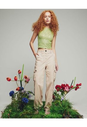 Camiseta Para Mujer Manga Sisa Color Verde  Marca Seven Seven #28095869