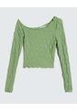 Camiseta Para Mujer Manga Larga Color Verde  Marca Seven Seven #28096141 de Seven Seven