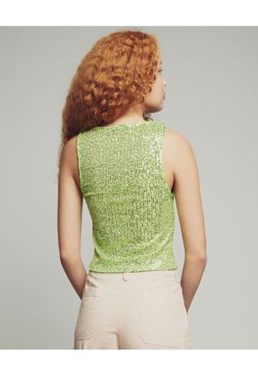 Camiseta Para Mujer Manga Sisa Color Verde  Marca Seven Seven #28095869