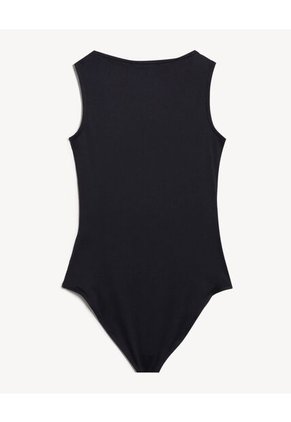 Body Licrado Cuello Bandeja  Para Mujer Blanco Seven Seven