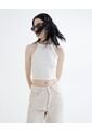 Camiseta  Para Mujer Crop Top Manga Sisa Color Marfil Marca Seven Seven #28095690 de Seven Seven