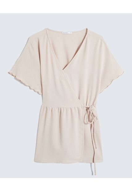 Enterizo Para Mujer Manga Corta Color Beige Marca Seven Seven #28320436