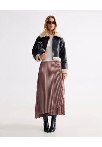 Falda Para Mujer Largo Color Beige Marca Seven Seven #28140942 Seven Seven