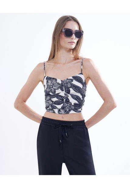 Blusa Para Mujer Manga Sisa Color Crema Marca Seven Seven #28123859