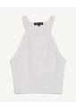 Camiseta  Para Mujer Crop Top Manga Sisa Color Marfil Marca Seven Seven #28095690 de Seven Seven
