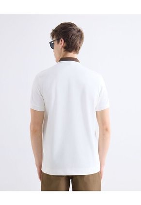 Polo  Para Hombre Cuello Tejido Sin Bolsillo Color Crudo Marca Seven Seven #45110947