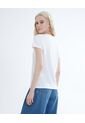 Camiseta  Para Mujer Manga Corta Color Marfil Marca Seven Seven #28095631 de Seven Seven