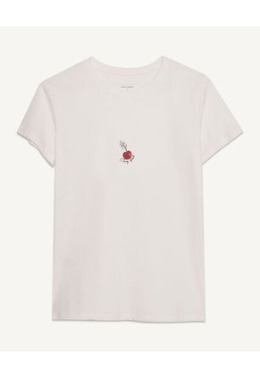 Camiseta  Para Mujer Manga Corta Color Marfil Marca Seven Seven #28095631