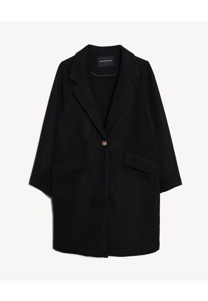 Chaqueta  Para Mujer Abrigo Color Negro Marca Seven Seven #28081026