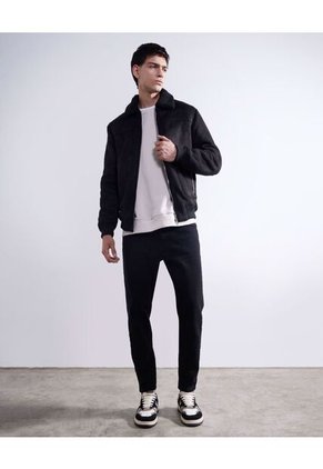 Chaqueta Para Hombre Trucker Color Negro Marca Seven Seven #45080433