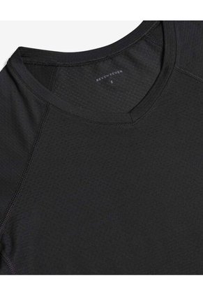 Camisa Deportiva Texturizada  Para Mujer Negro Seven Seven