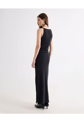 Vestido Para Mujer M/Sisa Medio Color Negro Marca Seven Seven #28171475