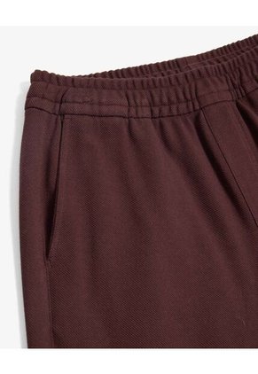 Pantalón Straight De Tiro Medio  Para Hombre Café Seven Seven