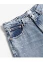 Jean Straight Con Desgastes  Para Hombre Azul Seven Seven de Seven Seven