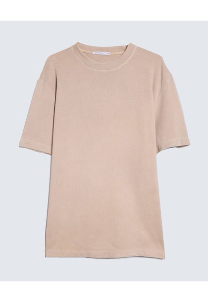 Camiseta Para Hombre Manga Corta Color Beige Marca Seven Seven #45092650