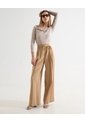 Pantalon Sastrero Peach  Para Mujer Camel Seven Seven de Seven Seven