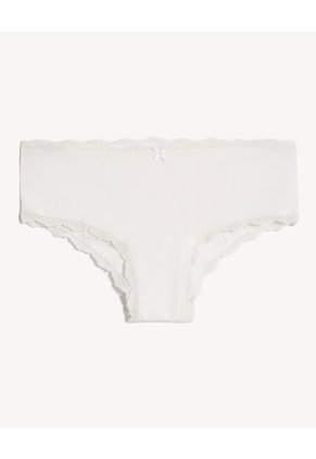Pack X3 Panty Tipo Hipster Con Encaje X3 Para Mujer Rosa Seven Seven
