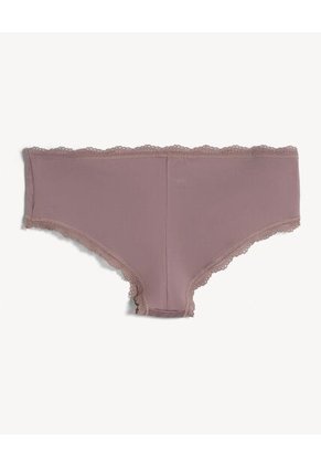 Pack X3 Panty Tipo Hipster Con Encaje X3 Para Mujer Rosa Seven Seven