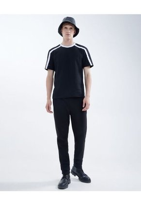 Camiseta  Para Hombre Manga Corta Color Negro Marca Seven Seven #45092421
