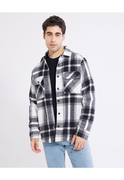 Camisa Hombre Seven M/L Blanco Poliéster 45011885-10225