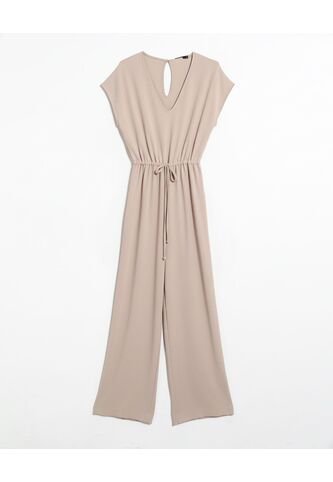 Enterizo De Cintura Ajustable  Para Mujer Taupe Seven Seven Seven Seven