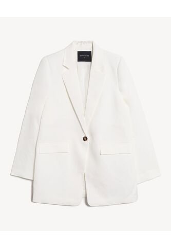 Blazer  Para Mujer  Color Blanco Marca Seven Seven #28400062 Seven Seven