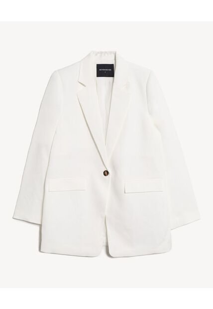 Blazer  Para Mujer  Color Blanco Marca Seven Seven #28400062