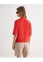 Camisa Cuello Abierto Fluida  Para Mujer Rojo Seven Seven de Seven Seven