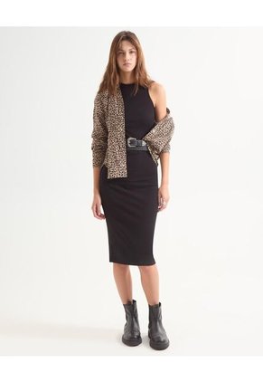 Vestido Para Mujer M/Sisa Largo Color Negro Marca Seven Seven #28171371