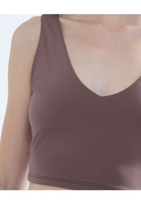 Camiseta Para Mujer Manga Sisa Color Cafe Marca Seven Seven #28095912