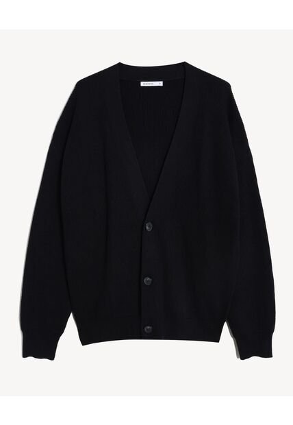 Cárdigan Abierto Relaxed  Para Hombre Negro Seven Seven