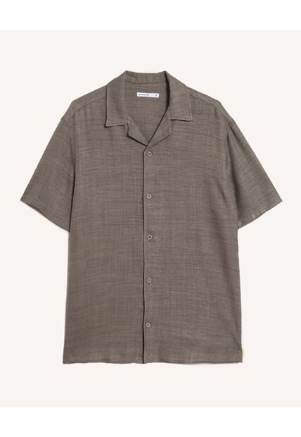 Camisa Resort Rustica  Para Hombre Verde Seven Seven