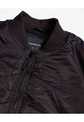 Chaqueta  Para Hombre Bomber Color Negro Marca Seven Seven #45080493