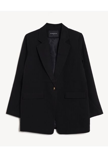 Blazer  Para Mujer  Color Negro Marca Seven Seven #28400061