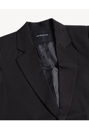 Blazer Clásico  Para Mujer Negro Seven Seven