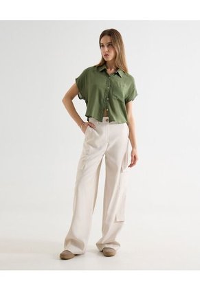 Pantalón Para Mujer Moda Color Arena Marca Seven Seven #28071901