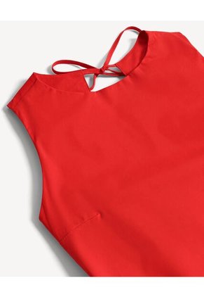 Vestido Mini Con Amarre  Para Mujer Rojo Seven Seven