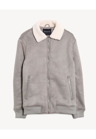 Chaqueta  Para Hombre Shearling Color Gris Marca Seven Seven #45080500 Seven Seven