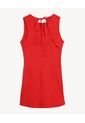 Vestido Mini Con Amarre  Para Mujer Rojo Seven Seven de Seven Seven