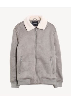 Chaqueta En Suede Ovejero  Para Hombre Gris Seven Seven