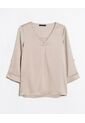 Blusa Escote En V  Para Mujer Crema Seven Seven de Seven Seven
