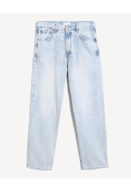 Jean Loose Tono Claro  Para Hombre Azul Seven Seven