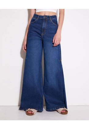 Jean Para Mujer Wide-Leg Color Azul Marca Seven Seven #28160712