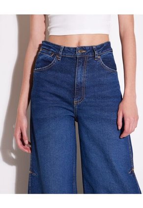 Jean Para Mujer Wide-Leg Color Azul Marca Seven Seven #28160712
