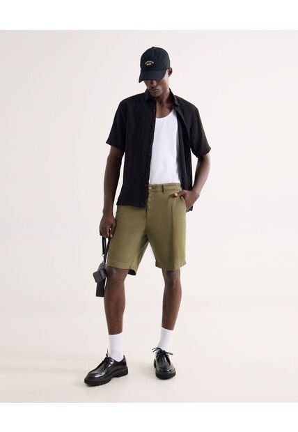 Bermuda Para Hombre Regular Largo Color Verde Marca Seven Seven #45100698