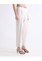 Pantalón Recto De Talle Alto  Para Mujer Marfil Seven Seven de Seven Seven