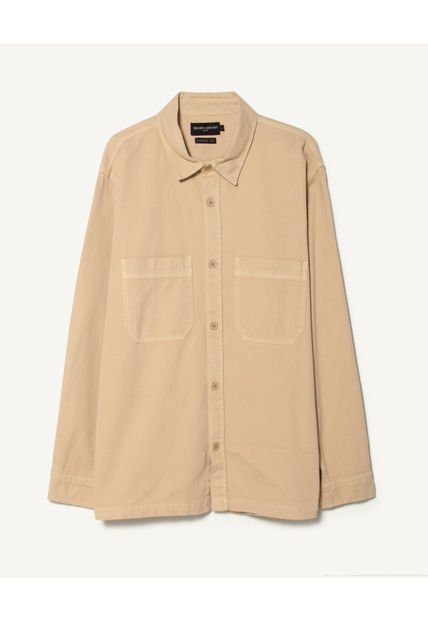 Camisa Para Hombre  Color Camel Marca Seven Seven #45011877